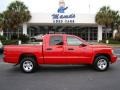 2008 Flame Red Dodge Dakota SLT Crew Cab  photo #34