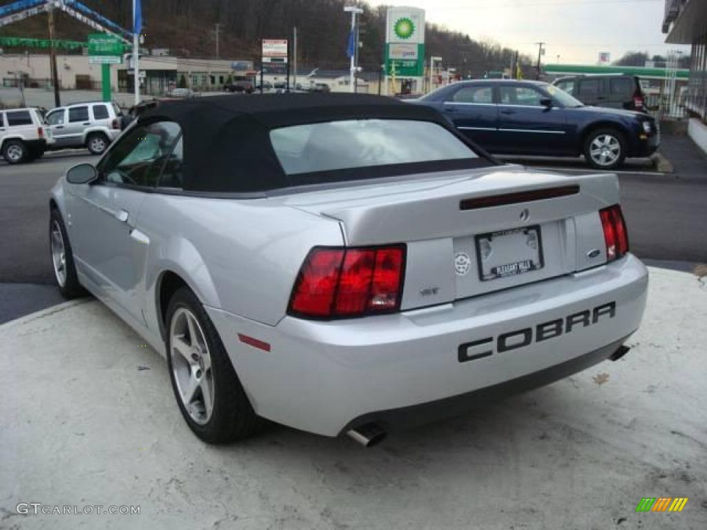 2003 Mustang Cobra Convertible - Silver Metallic / Dark Charcoal photo #2