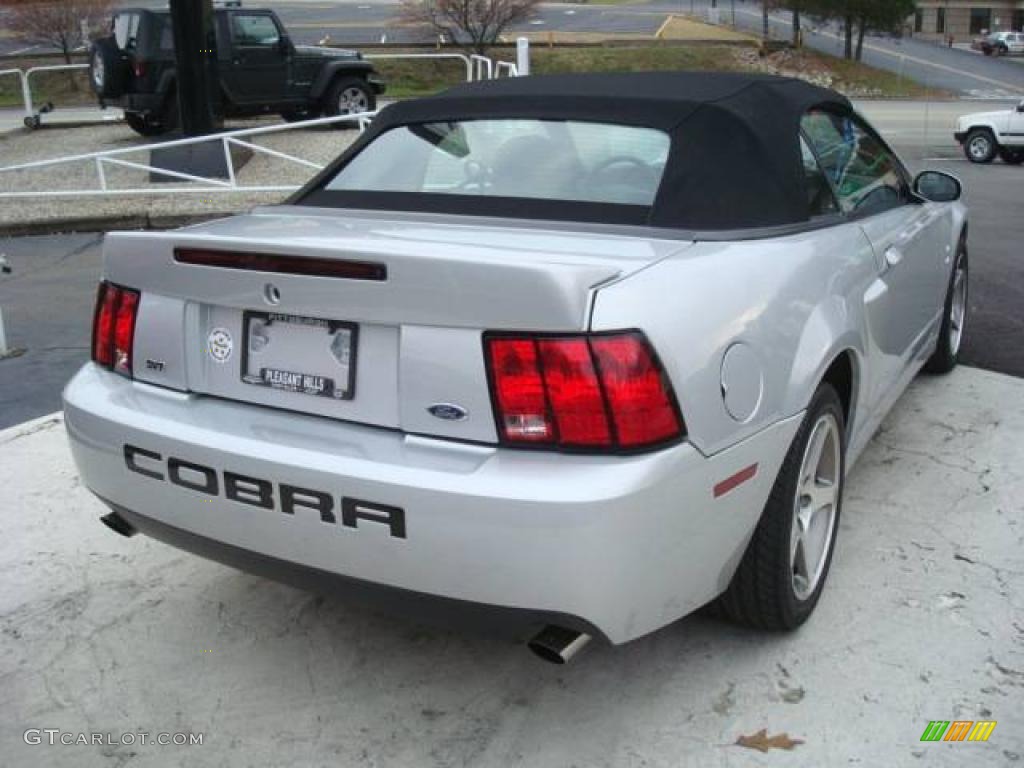 2003 Mustang Cobra Convertible - Silver Metallic / Dark Charcoal photo #4