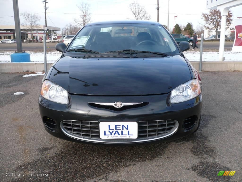 2003 Sebring LX Sedan - Brilliant Black Crystal Pearl / Dark Slate Gray photo #2