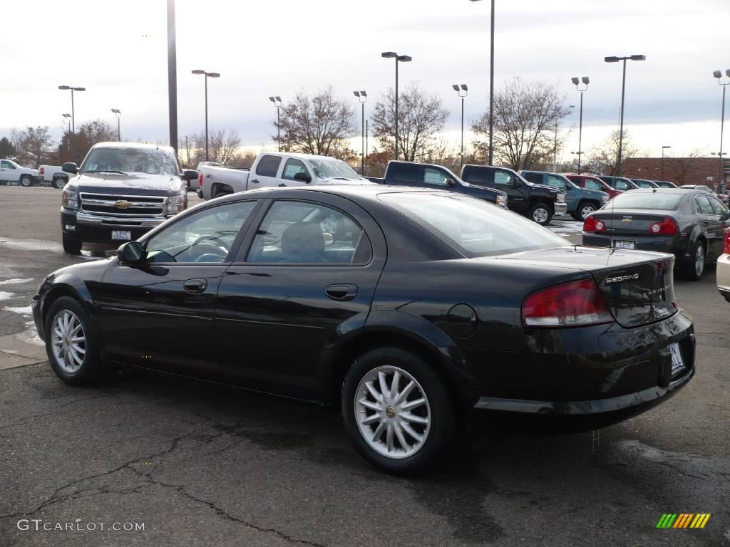 2003 Sebring LX Sedan - Brilliant Black Crystal Pearl / Dark Slate Gray photo #4