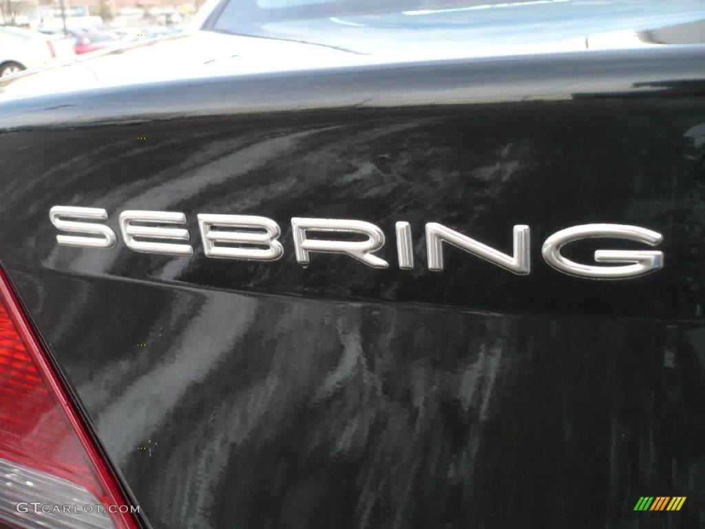 2003 Sebring LX Sedan - Brilliant Black Crystal Pearl / Dark Slate Gray photo #12