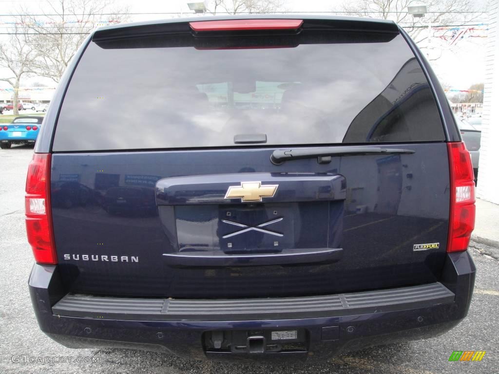 2008 Suburban 1500 LTZ 4x4 - Dark Blue Metallic / Light Cashmere/Ebony photo #5