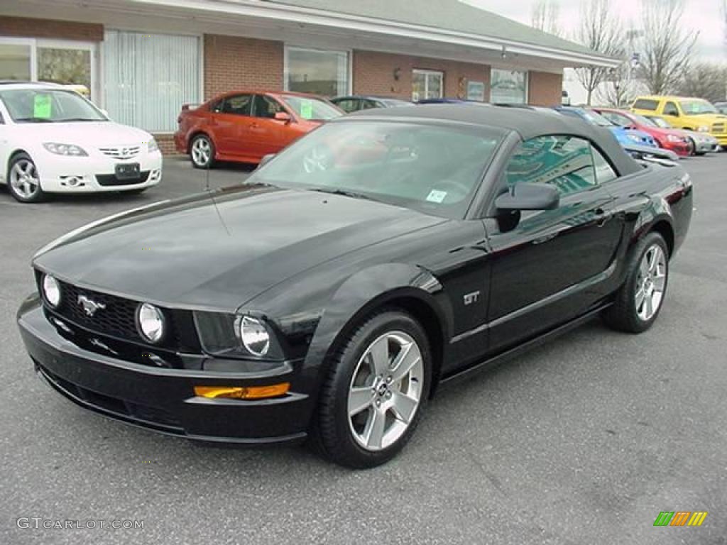 2007 Mustang GT Premium Convertible - Black / Dark Charcoal photo #5