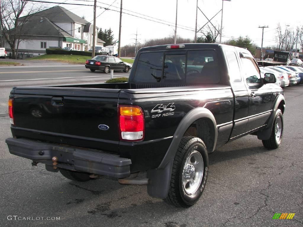 1998 Ranger XLT Extended Cab 4x4 - Black / Medium Graphite photo #3