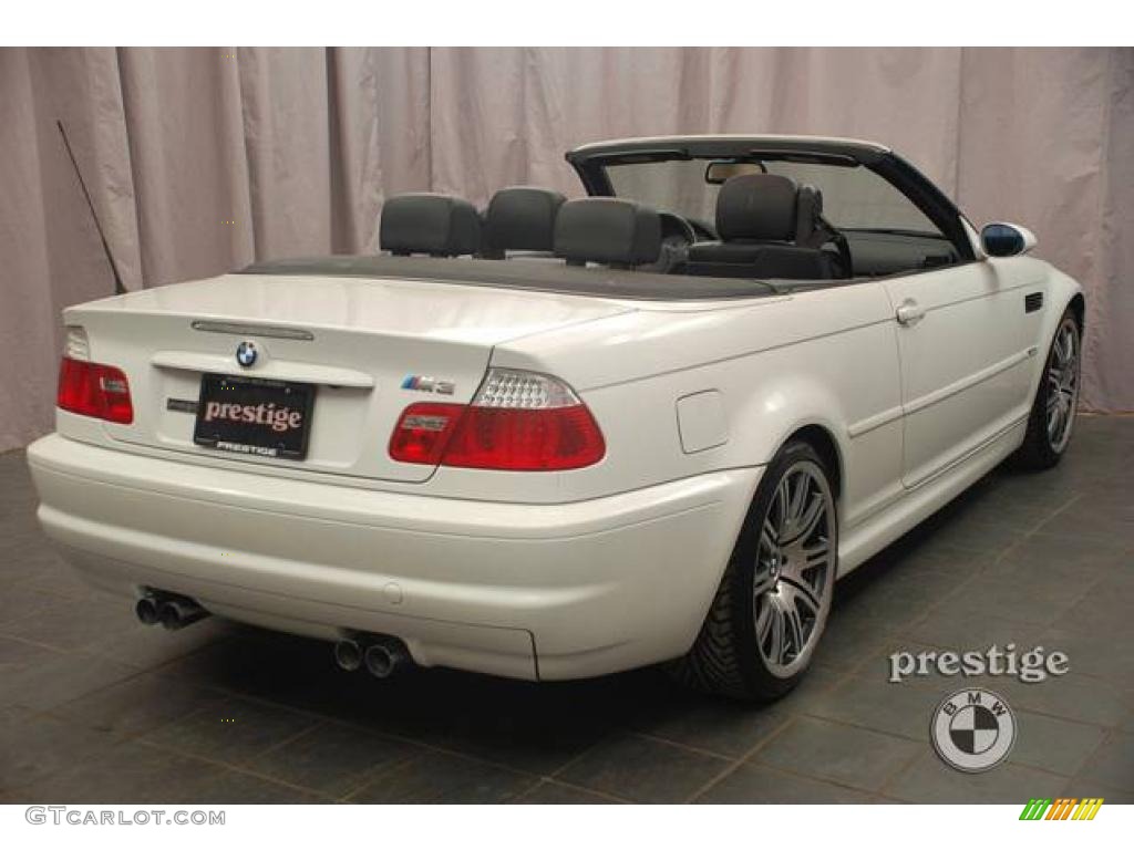 2004 M3 Convertible - Alpine White / Black photo #2