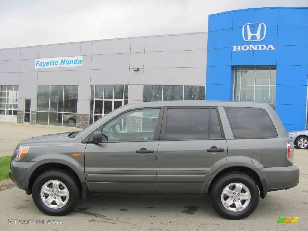 2007 Pilot LX 4WD - Nimbus Gray Metallic / Gray photo #2