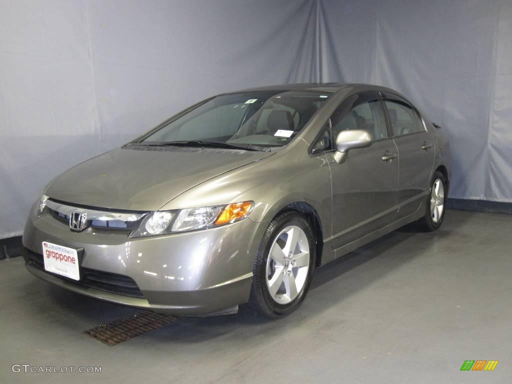 2008 Civic EX Sedan - Galaxy Gray Metallic / Gray photo #1