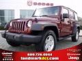 2007 Red Rock Crystal Pearl Jeep Wrangler Unlimited X  photo #1