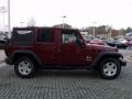 2007 Red Rock Crystal Pearl Jeep Wrangler Unlimited X  photo #6
