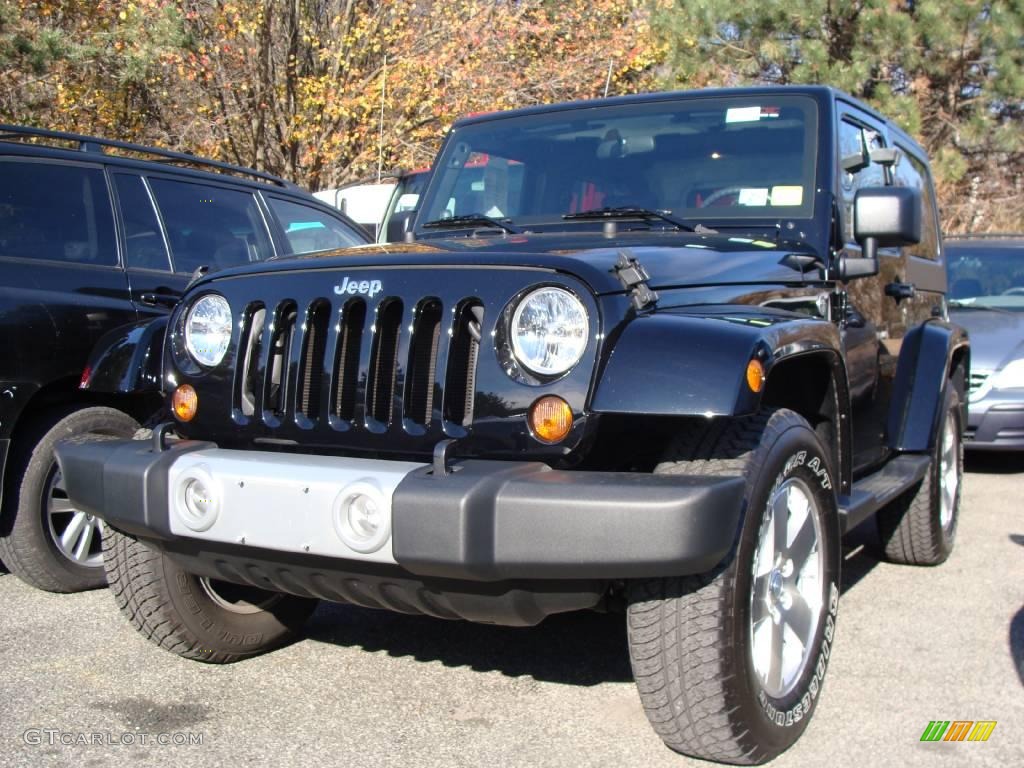 2009 Wrangler Sahara 4x4 - Black / Dark Slate Gray/Medium Slate Gray photo #1