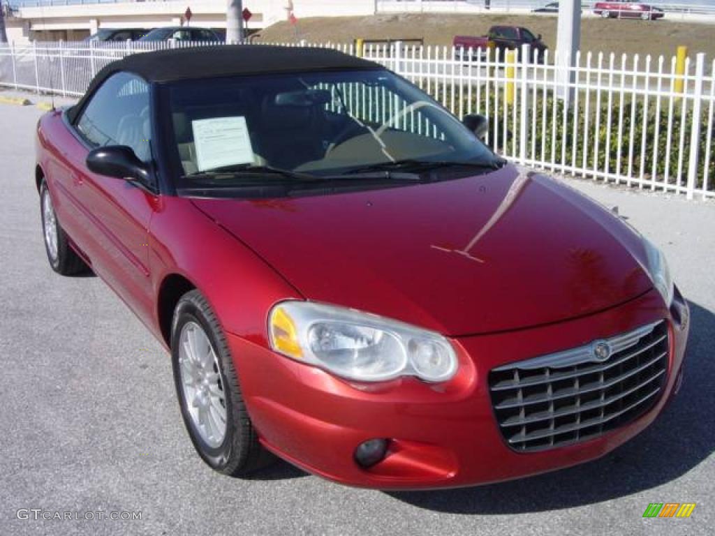 2004 Inferno Red Pearl Chrysler Sebring Lxi Convertible 2269047