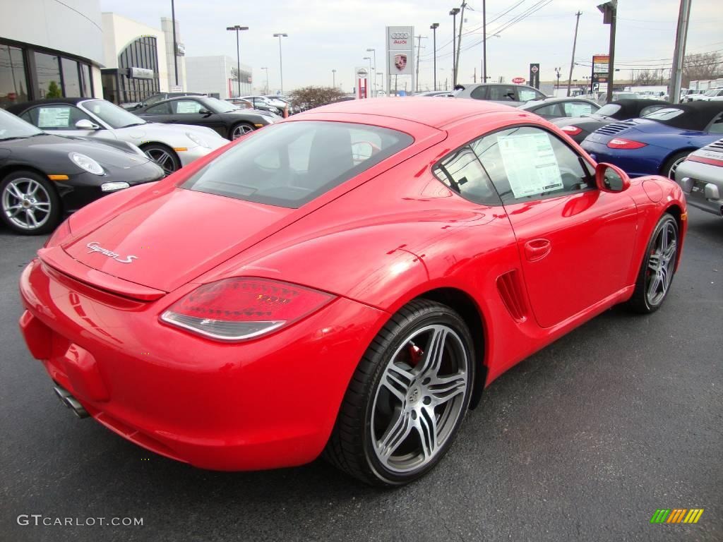 2010 Cayman S - Guards Red / Black photo #7