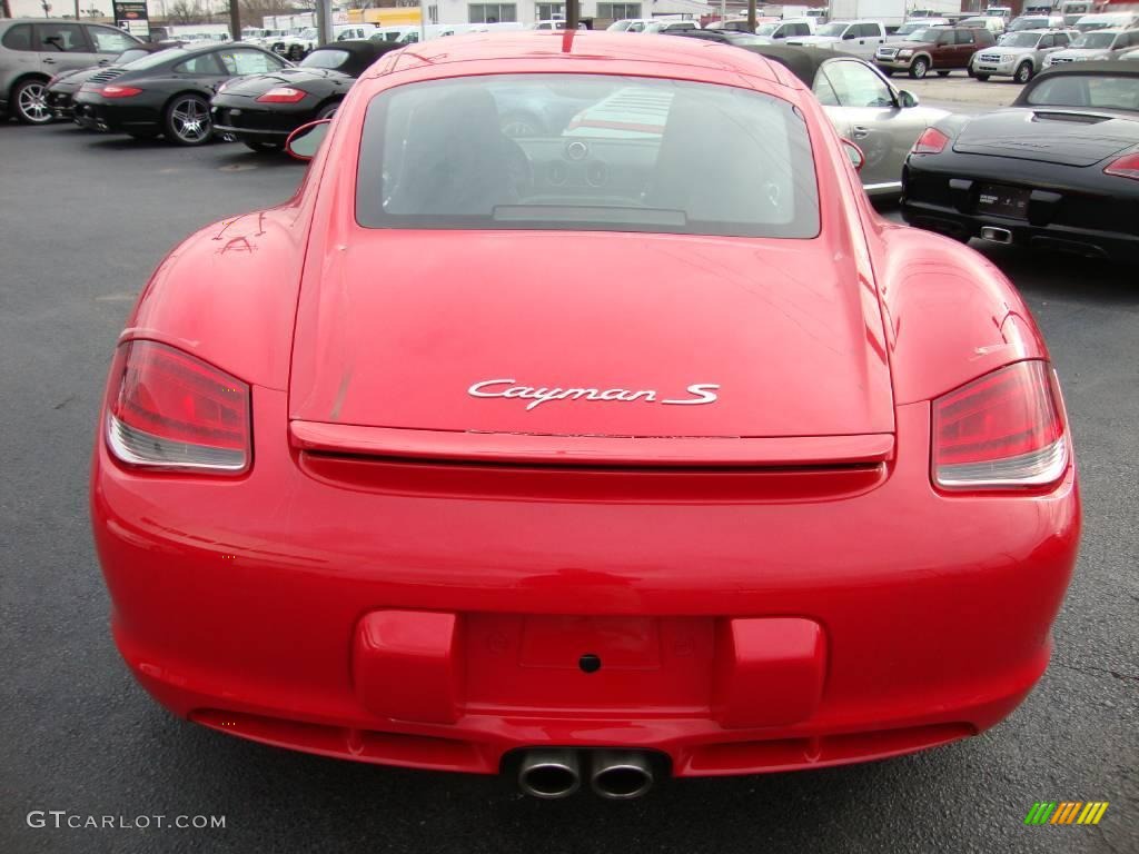 2010 Cayman S - Guards Red / Black photo #8