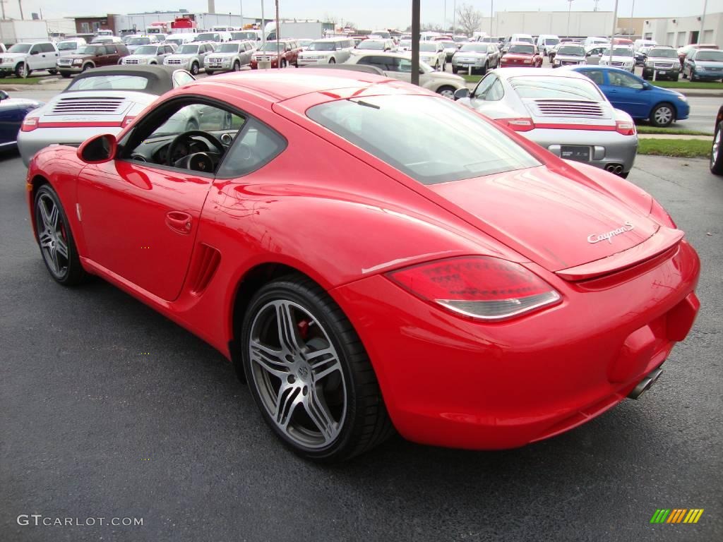 2010 Cayman S - Guards Red / Black photo #9