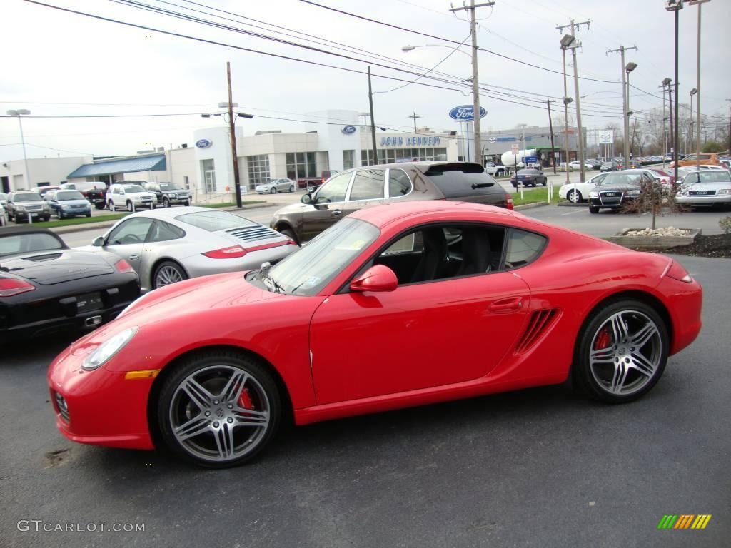 2010 Cayman S - Guards Red / Black photo #10