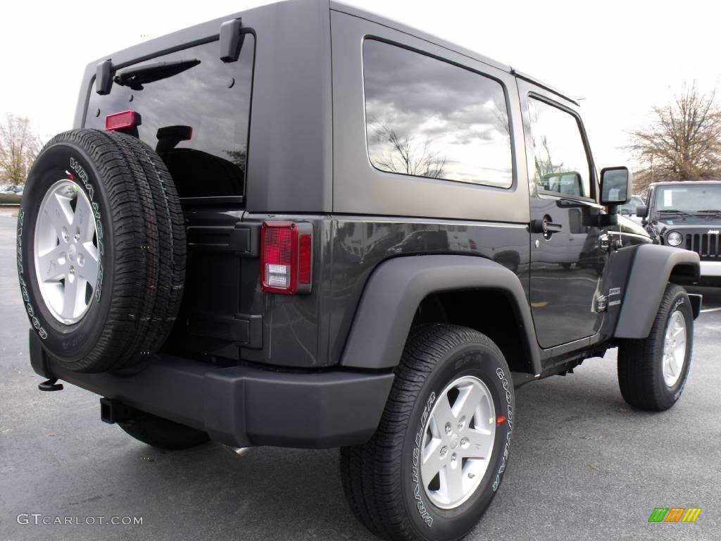 2010 Wrangler Sport 4x4 - Dark Charcoal Pearl / Dark Khaki/Medium Khaki photo #3