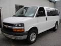 Summit White 2009 Chevrolet Express LS 3500 Passenger Van