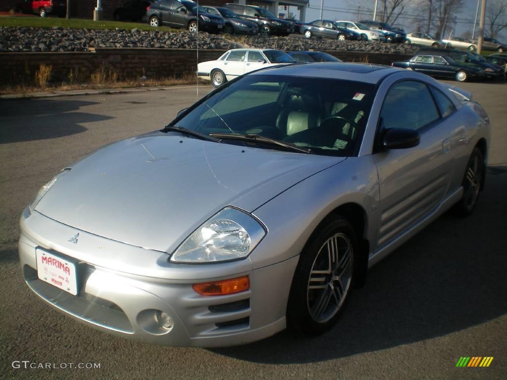 2003 Eclipse GTS Coupe - Sterling Silver Metallic / Midnight photo #1