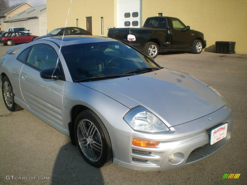 2003 Eclipse GTS Coupe - Sterling Silver Metallic / Midnight photo #12