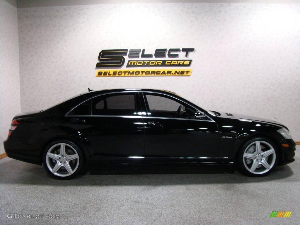 2008 S 63 AMG Sedan - Black / Black photo #4
