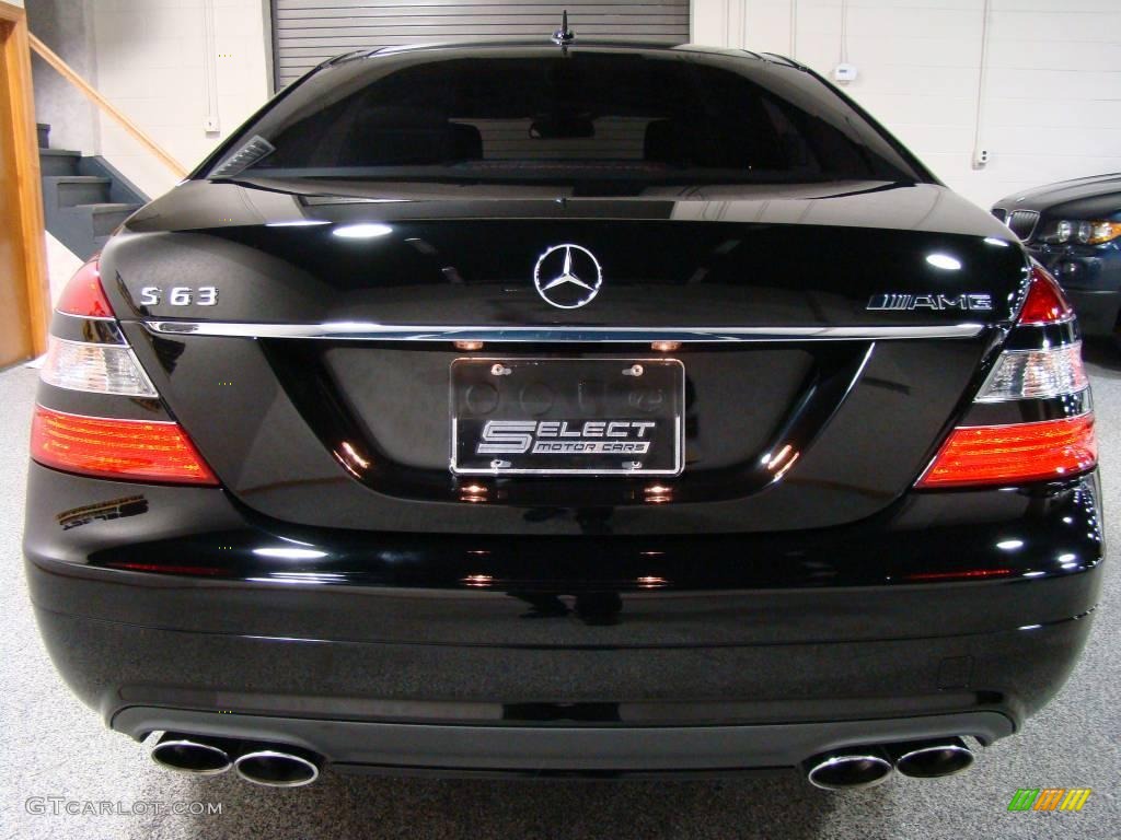 2008 S 63 AMG Sedan - Black / Black photo #5