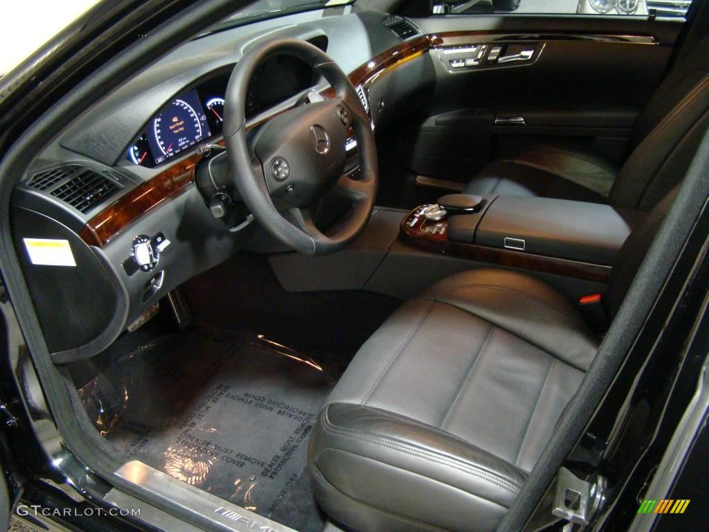 2008 S 63 AMG Sedan - Black / Black photo #8
