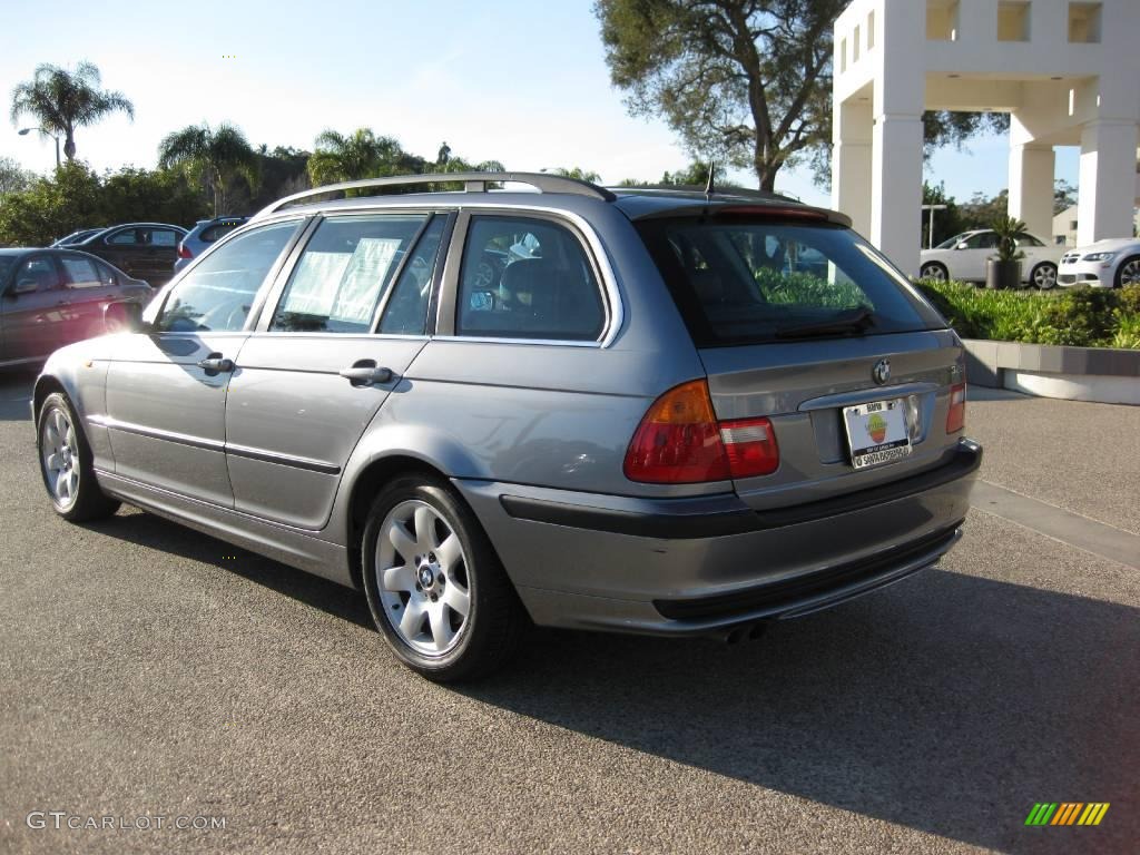 2005 3 Series 325i Wagon - Silver Grey Metallic / Black photo #8