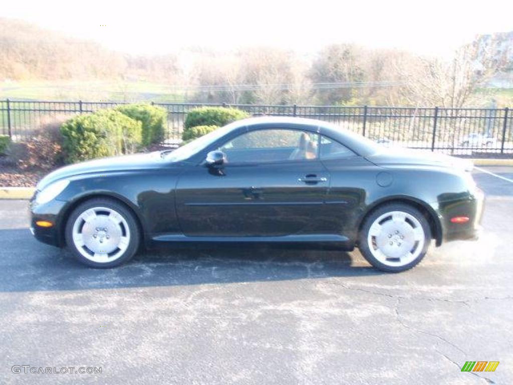 2003 SC 430 - Midnight Pine Green Pearl / Saddle photo #2