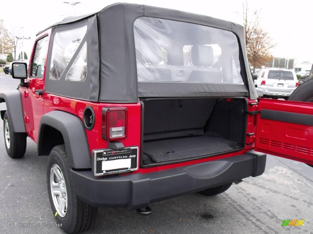 2010 Wrangler Sport 4x4 - Flame Red / Dark Slate Gray/Medium Slate Gray photo #8