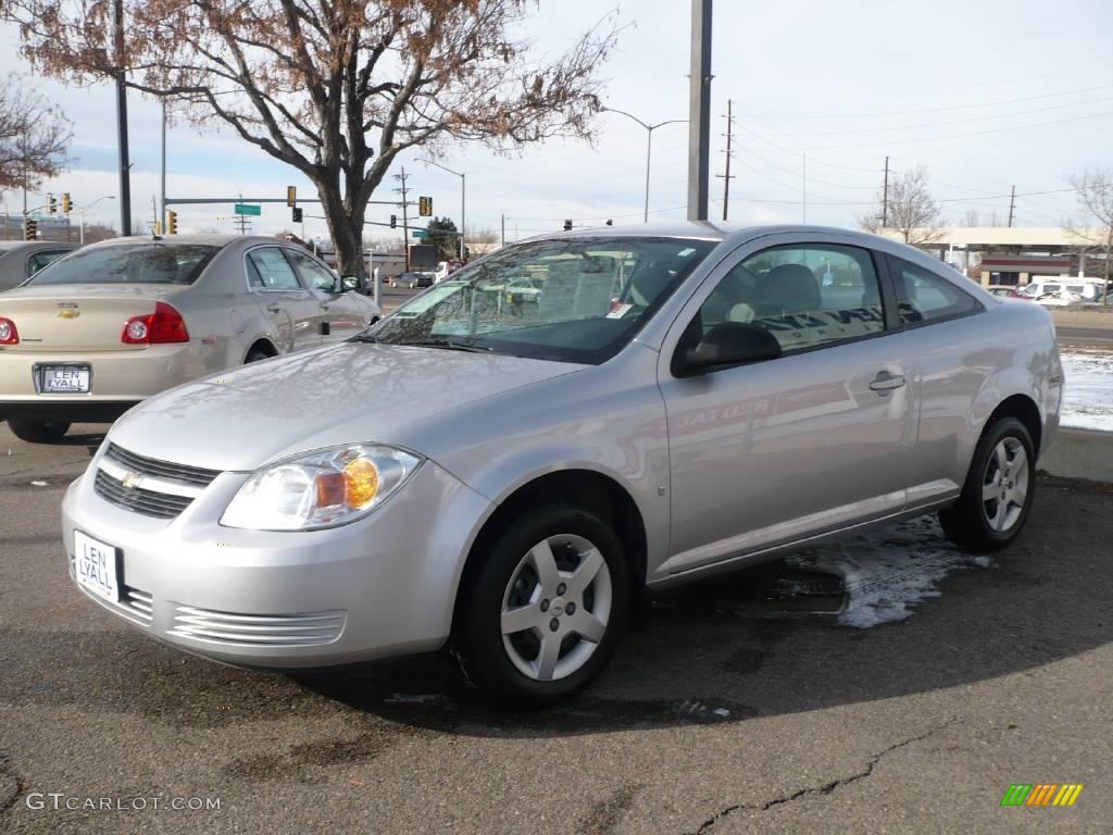 2007 Cobalt LS Coupe - Ultra Silver Metallic / Gray photo #3