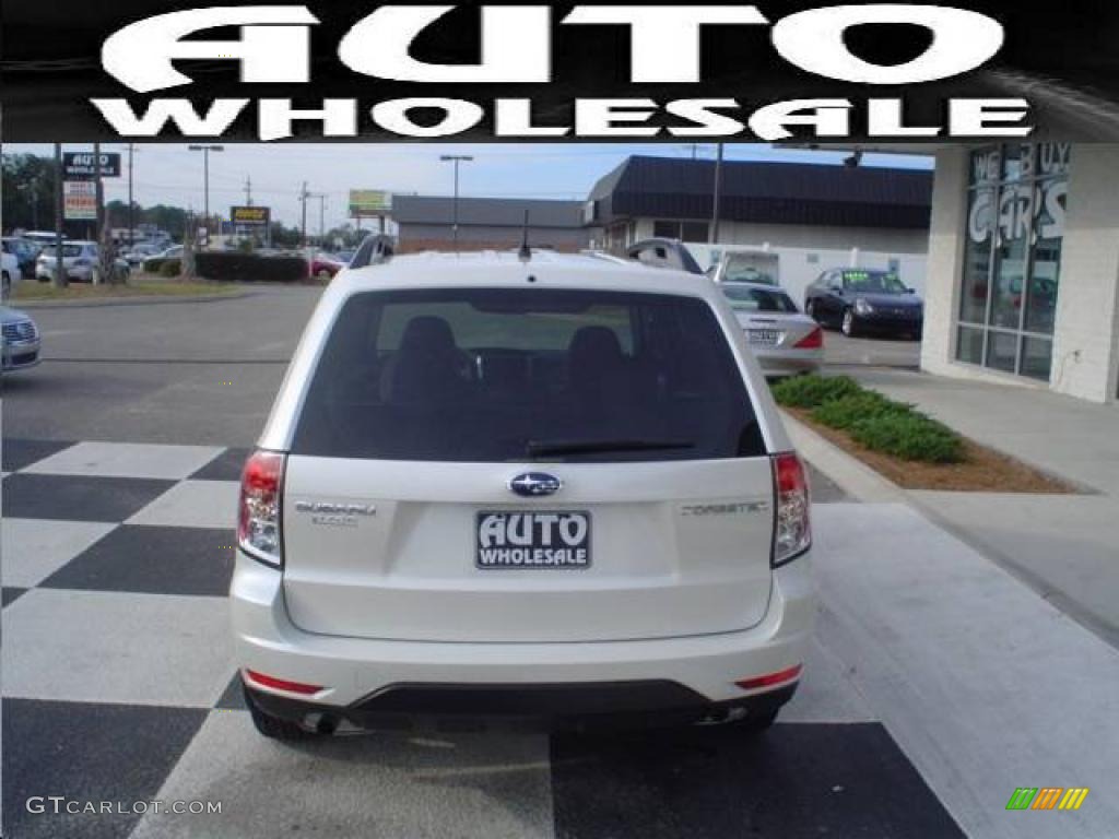 2009 Forester 2.5 X Premium - Satin White Pearl / Platinum photo #3