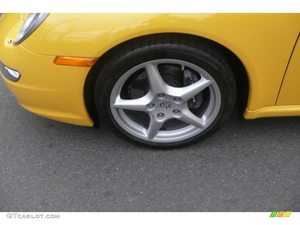 2007 911 Carrera 4 Coupe - Speed Yellow / Black photo #9
