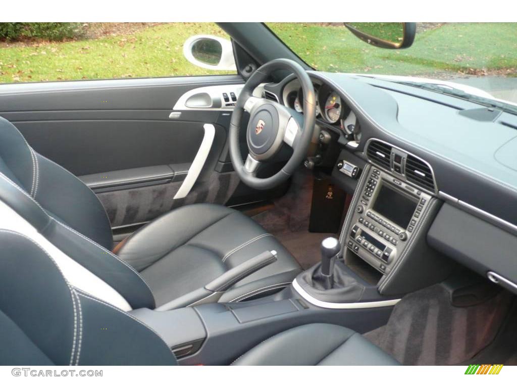 Sea Blue Interior 2008 Porsche 911 Carrera S Cabriolet Photo #22809361