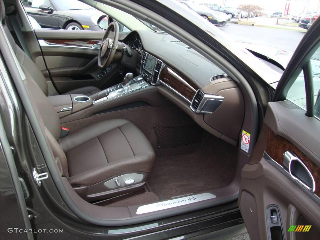 Espresso Natural Leather Interior 2010 Porsche Panamera S Photo #22810462