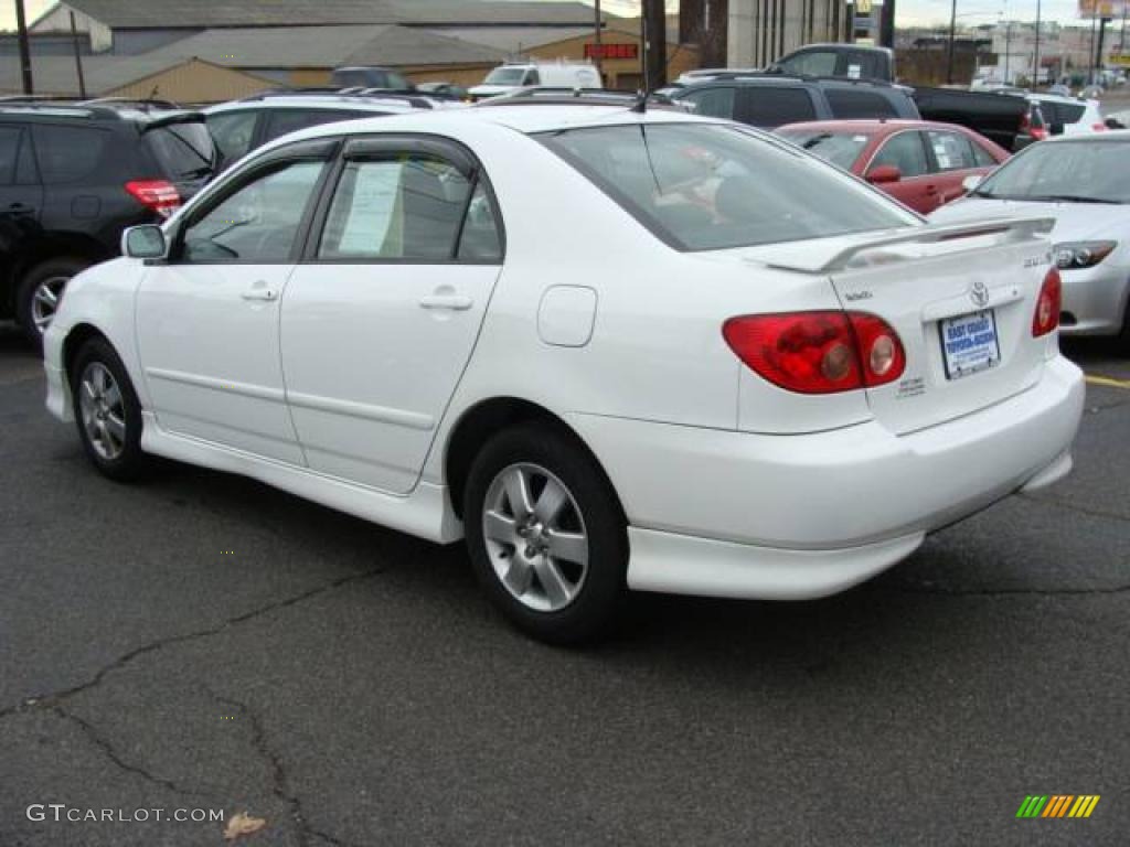 2007 Corolla S - Super White / Dark Charcoal photo #5