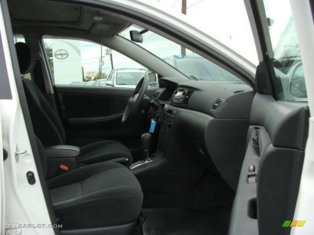 2007 Corolla S - Super White / Dark Charcoal photo #8