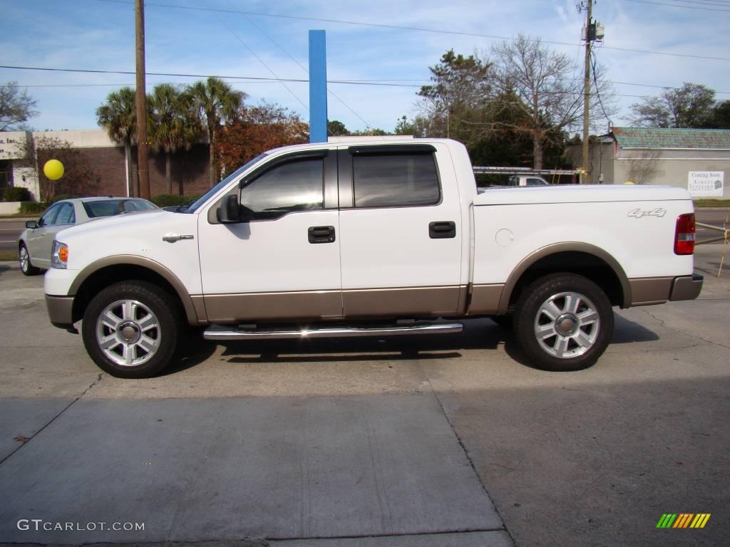 2006 F150 King Ranch SuperCrew 4x4 - Oxford White / Castano Brown Leather photo #5