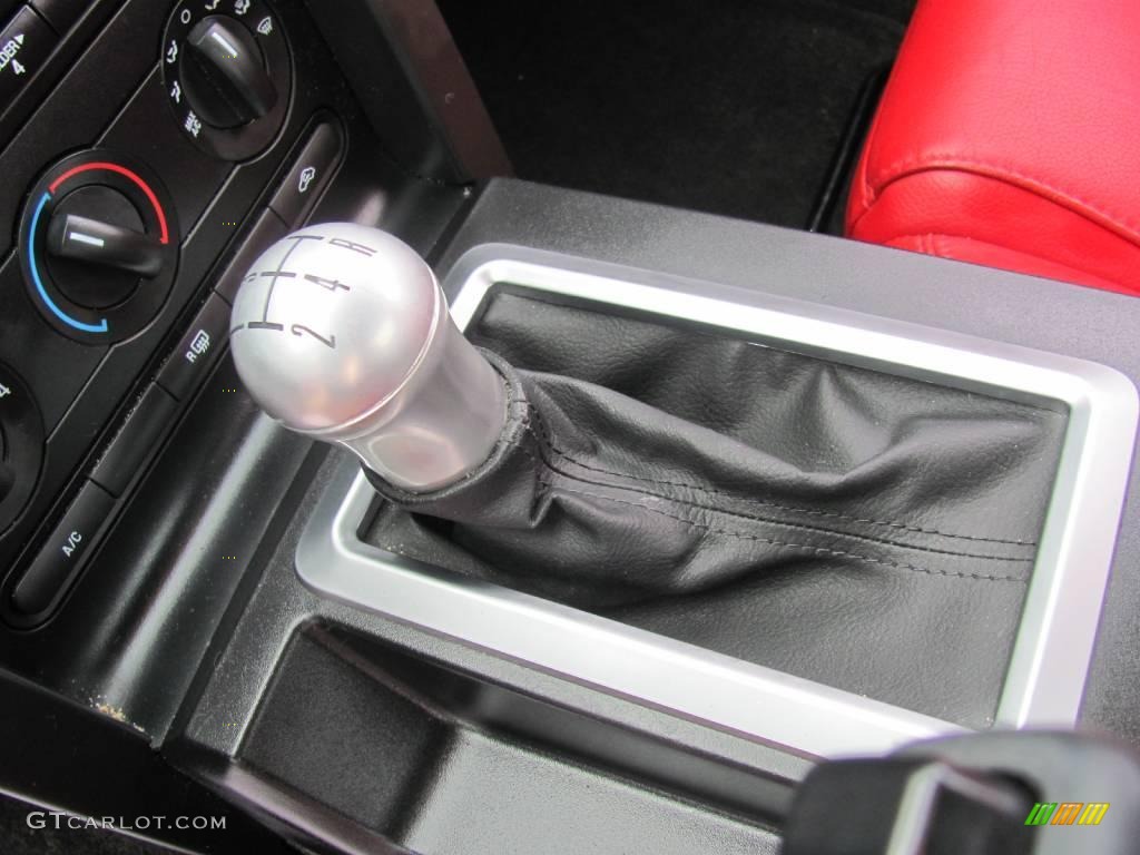 2007 Mustang GT Premium Coupe - Black / Black/Red photo #16