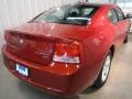 2009 Inferno Red Crystal Pearl Dodge Charger SXT  photo #3