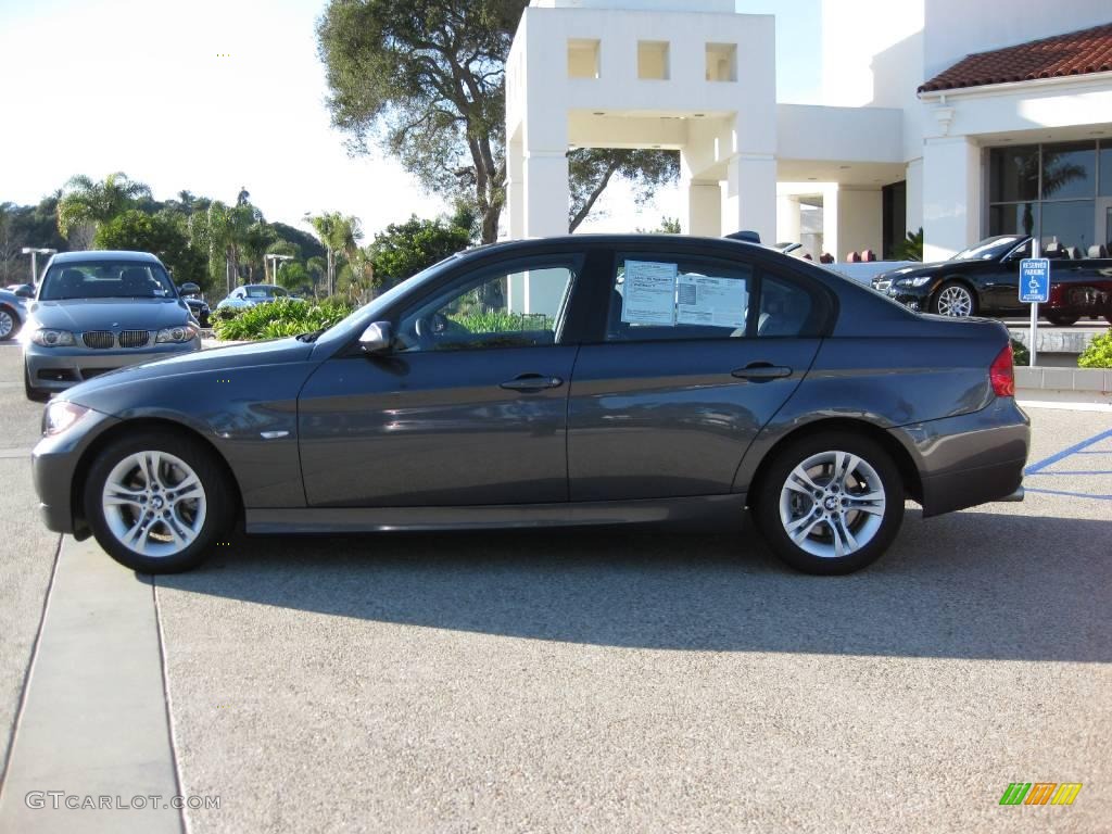 2008 3 Series 328i Sedan - Sparkling Graphite Metallic / Black photo #7