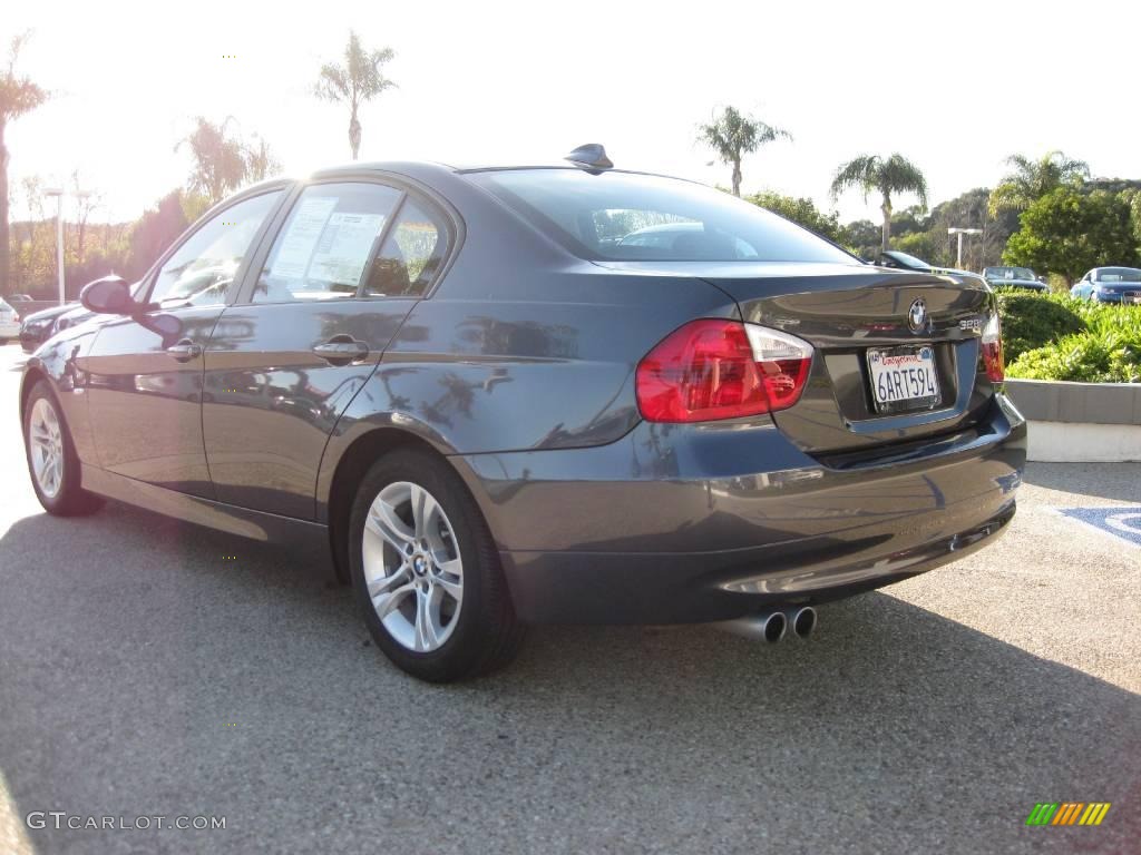 2008 3 Series 328i Sedan - Sparkling Graphite Metallic / Black photo #8