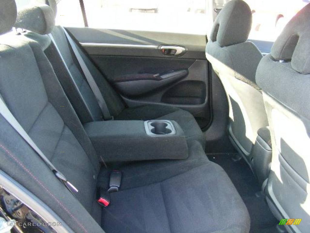 2007 Civic Si Sedan - Nighthawk Black Pearl / Black photo #12