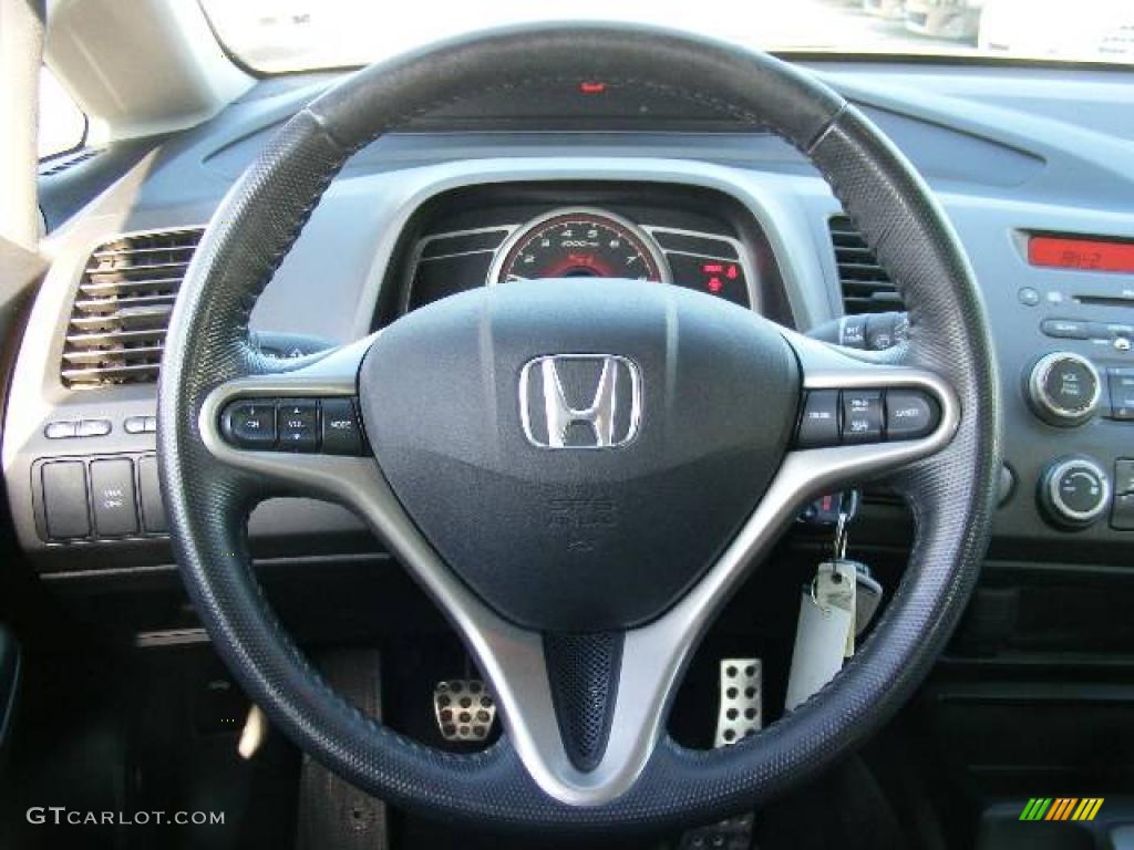 2007 Civic Si Sedan - Nighthawk Black Pearl / Black photo #15