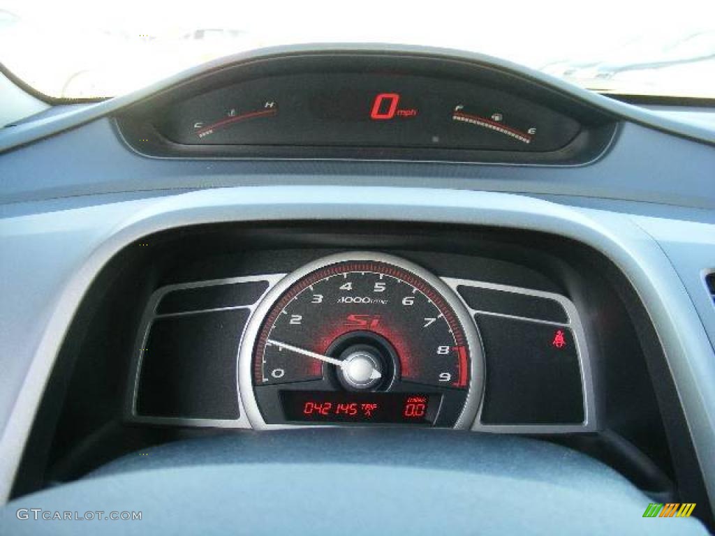 2007 Civic Si Sedan - Nighthawk Black Pearl / Black photo #16