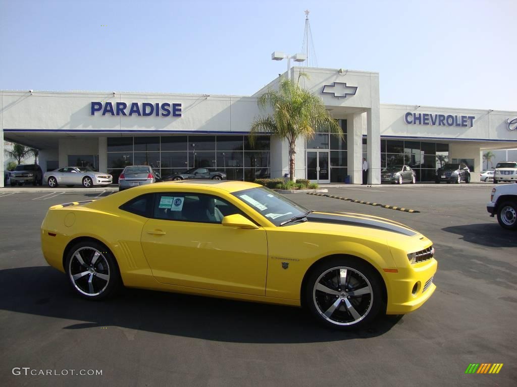 2010 Camaro SS Coupe Transformers Special Edition - Rally Yellow / Black photo #1