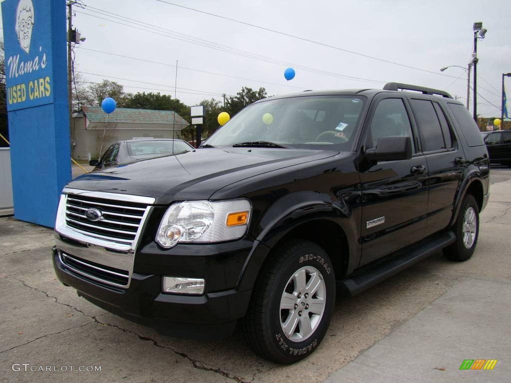 2008 Explorer XLT - Black / Camel photo #4