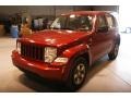 2008 Red Rock Crystal Pearl Jeep Liberty Sport 4x4  photo #3