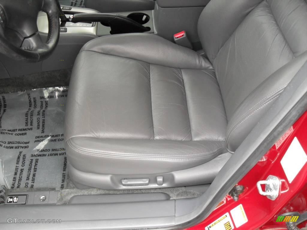 2007 Accord EX-L V6 Sedan - Moroccan Red Pearl / Gray photo #7