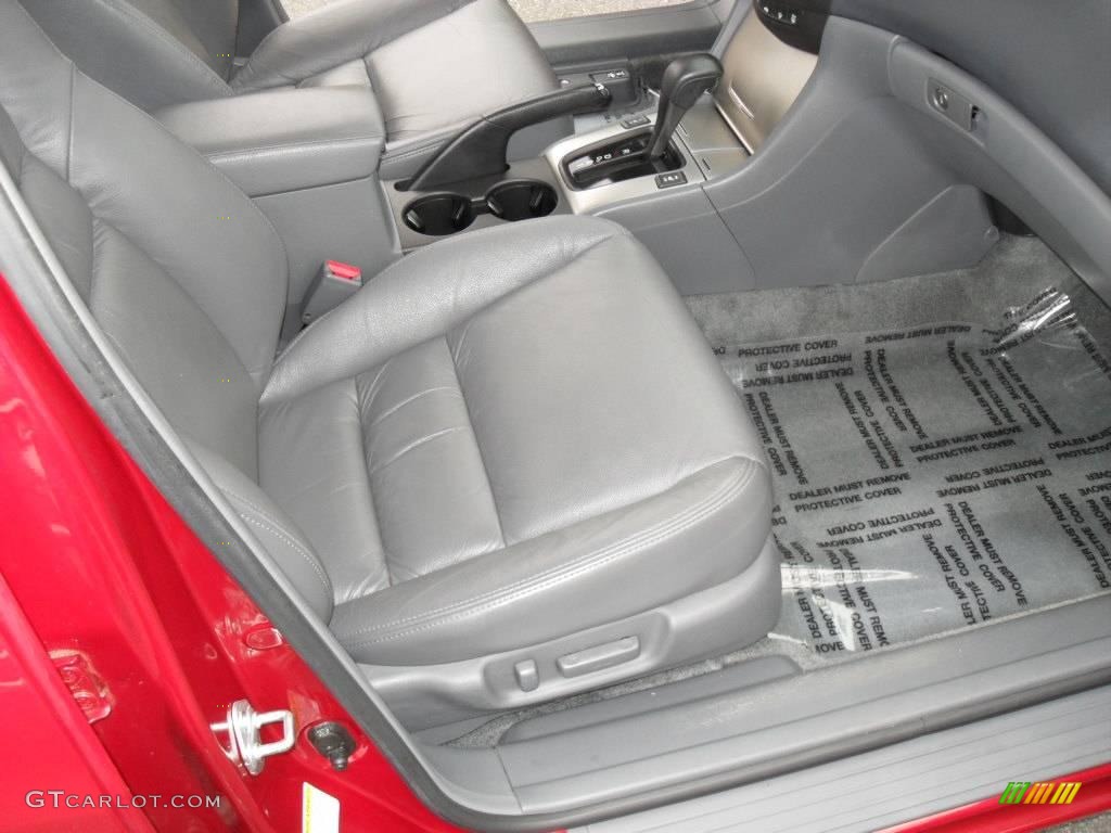 2007 Accord EX-L V6 Sedan - Moroccan Red Pearl / Gray photo #13